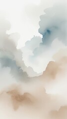 Pastel watercolor cloud texture in abstract style