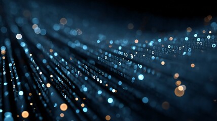 fiber optics background with lots of light spots