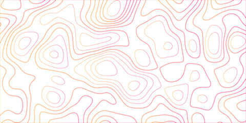 Topographic canyon geometric map relief texture with curved layers and shadow. abstract White background with a beautiful pattern, Topographic contour lines vector map seamless pattern vector.