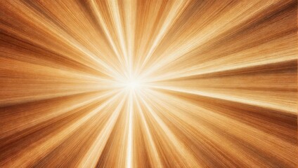 Abstract burst of light radiating from a central point, warm brown and gold hues