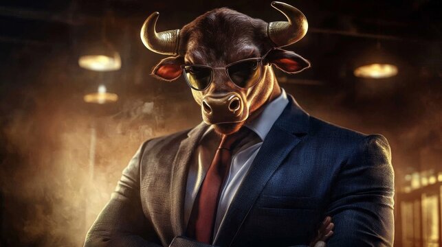 The merging of corporate identity and animal symbolism in art.