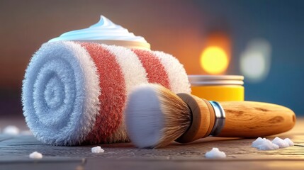 Luxurious shaving brush and creamy lather for a smooth, classic grooming experience at home, perfect for self-care and masculine elegance