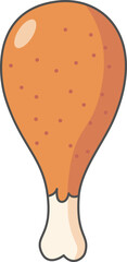 Fried chichken illustration