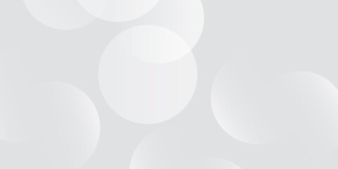 White circles shapes geometric abstract background. Overlap layer on bright space with lines effect decoration. Modern design. Vector illustration