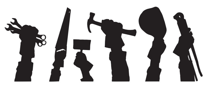 vector illustration of tools , construction tools and kit