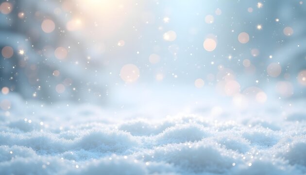 shimmering glitter snow background, silver sparkle texture, soft glowing highlights, bright winter atmosphere, crisp high-resolution design, perfect for holiday ads and invitations.
