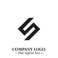 Sleek Electrical Logo Symbol on a Clean White Background for Modern Branding Design Elements Art