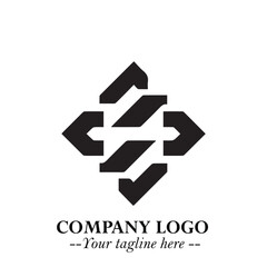 Sleek Electrical Logo Symbol on a Clean White Background for Modern Branding Design Elements Art