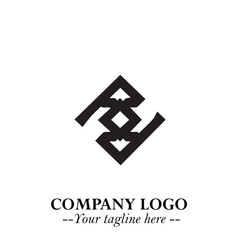 Sleek Electrical Logo Symbol on a Clean White Background for Modern Branding Design Elements Art