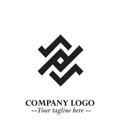 Sleek Electrical Logo Symbol on a Clean White Background for Modern Branding Design Elements Art