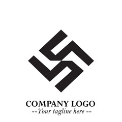 Sleek Electrical Logo Symbol on a Clean White Background for Modern Branding Design Elements Art