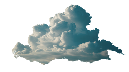 Dramatic cumulus clouds with hints of sunset glow, perfect for weather concepts