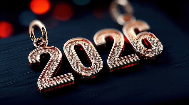 Celebrate the upcoming year with stunning 2026 gold numbers, perfect for New Year's promotions, event invitations, and exciting future projects