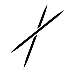 tooth stick sign symbol vector template icon