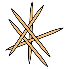 tooth stick sign symbol vector template icon