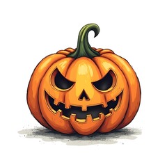 Grinning Jack O&rsquo; Lantern &ndash; Halloween Vector