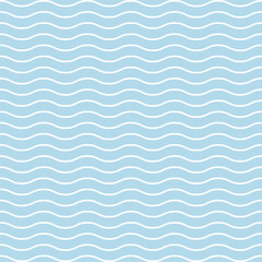 Seamless wave pattern with flowing lines for modern decorative backgrounds