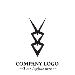 Sleek Electrical Logo Symbol on a Clean White Background for Modern Branding Design Elements Art