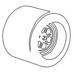 Wheel Slice Illustration