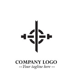 Sleek Electrical Logo Symbol on a Clean White Background for Modern Branding Design Elements Art