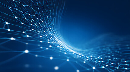 GlowingDigitalNetworkMesh