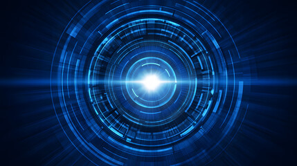 Fototapeta premium AbstractTechGlowCircles