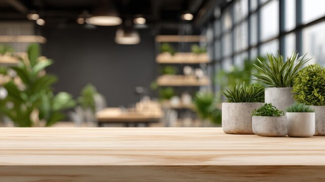 Clean Product Display Table in a Modern Tech Startup Workspace With Natural Light - Powered by Adobe