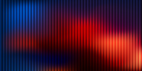 Vibrant blue and red gradient abstract background with vertical stripes texture