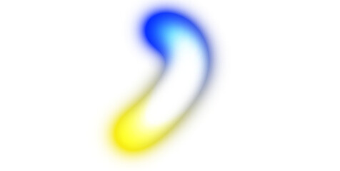 Obraz premium Abstract glowing neon light streak rays on transparent background. Glowing light flow wave multicolour gradient shape cutout PNG overlay. Light beams flow wave shaped.