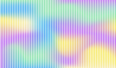 Gradient holographic effect with subtle vertical stripes and soft pastel hues