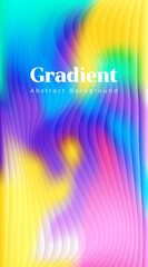 Vibrant liquid gradient background with colorful smooth flowing wavy lines