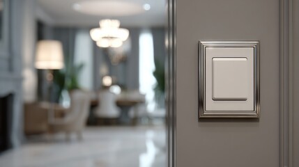 Elegant Light Switch in Modern Interior Design.