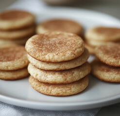 Soft and Chewy Snickerdoodle Cookies Coated in Cinnamon Sugar
