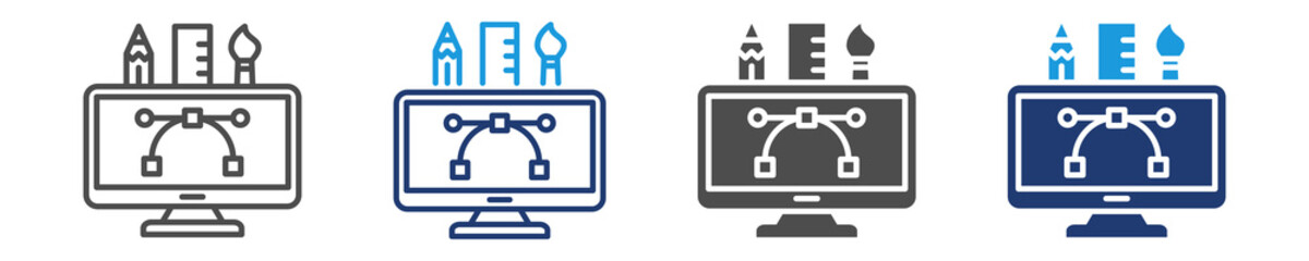 design icon set multiple style