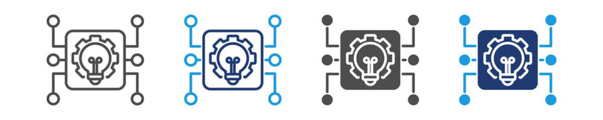 software engineering icon set multiple style