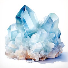 青い結晶クラスター