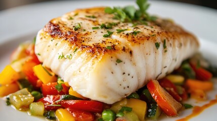 Food in a professional kitchen, A chef in action, bringing to life the magic of cooking in a professional kitchen.