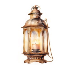 アンティークランタンに灯るキャンドル