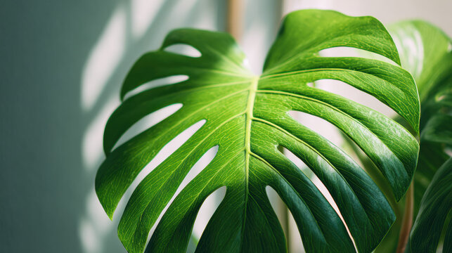 Monstera Leaf in Sunlight” - Powered by Adobe