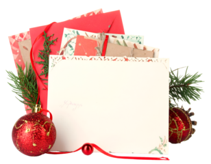 Christmas greeting cards background isolated on transparent png
