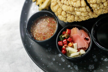 Crispy German Pork Knuckle, Thai food