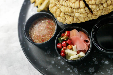 Crispy German Pork Knuckle, Thai food