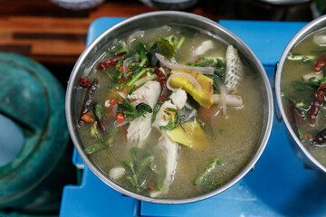 Thai herbal fish tom yam, Thai food