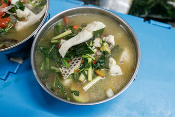 Thai herbal fish tom yam, Thai food