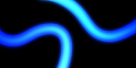 Glowing neon light streak rays flow wave shaped on black background. Neon glowing blurred multicolour light beams flow futuristic concept background. Light leaks or neon glowing colour gradient shape.