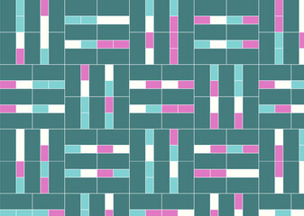 幾何学的なタイル模様 背景