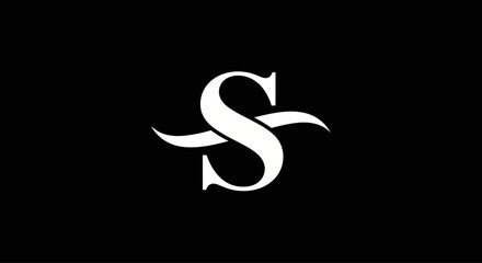 Elegant and minimalist letter S logo design with a sophisticated touch suitable for branding