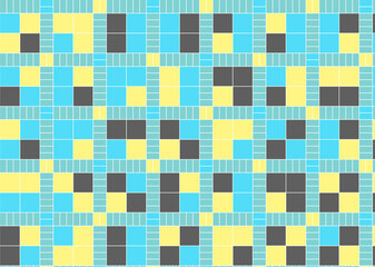 幾何学的なタイル模様 背景