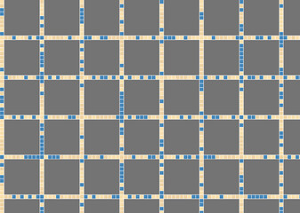 幾何学的なタイル模様 背景