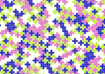 幾何学的なタイル模様 背景